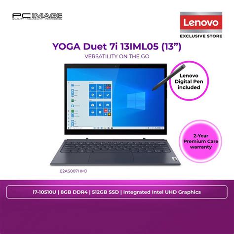 Lenovo Yoga Duet 7i 13iml05 13 Laptop I7 10510u 8gb 512gb W10h