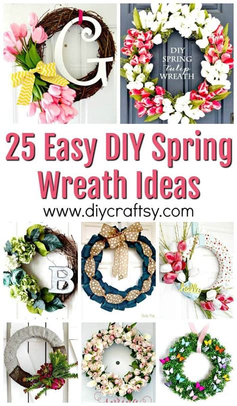 25 Easy Diy Spring Wreath Ideas Diy Crafts