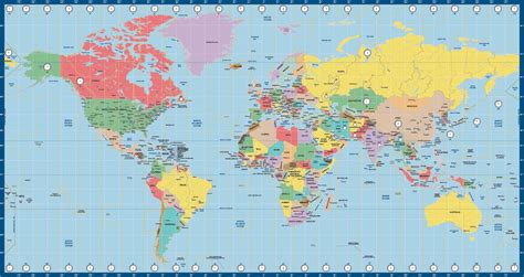 This map shows the land surface resized by its population with a the major time zones of the world. Is The Earth Flat? - Community | The NewsTalkers