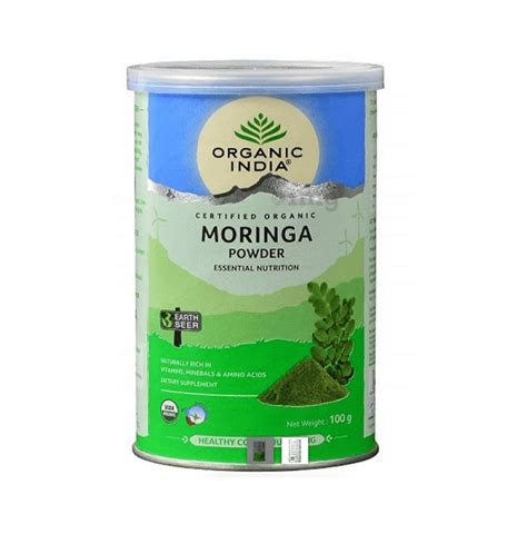 Organic India Moringa Powder: Buy box of 100 gm Powder at best price in gambar png