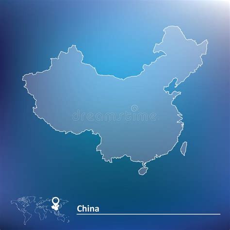 Map Of China Stock Vector Illustration Of Symbol Country 125149075