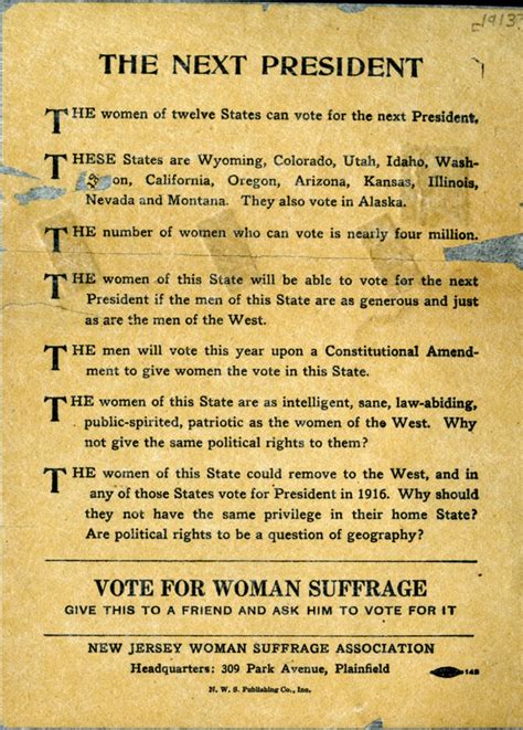 Campaign For A State Amendment · On Account Of Sex The Struggle For Women S Suffrage In