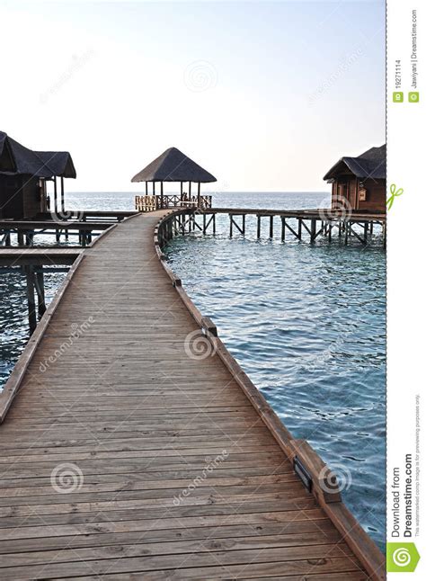 Wooden Jetty Over Sea Stock Photo Image Of House Island 19271114