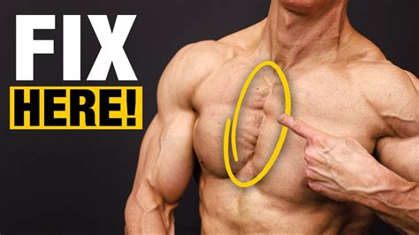 The Middle Chest Solution Get Defined Pecs Youtube