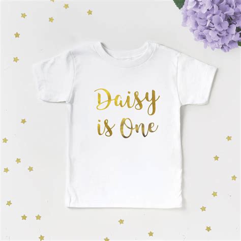 Personalised Baby Girl First Birthday T Shirt By Betty Bramble