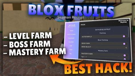 Auto Farm Roblox Blox Fruits Hack Script Gui Level Farm Boss Farm