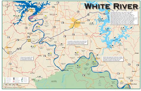 White River 11x17 Fold Out Map 8140011 Wap 995
