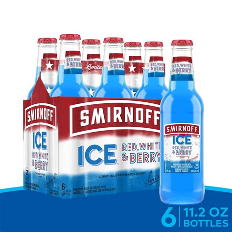 Smirnoff Ice Red White And Berry Sparkling Drink 112oz Bottles 6pk