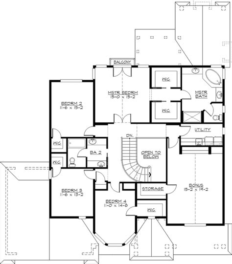 Hampton House Plan 5 Bedrooms 3 Bath 3680 Sq Ft Plan 88 692