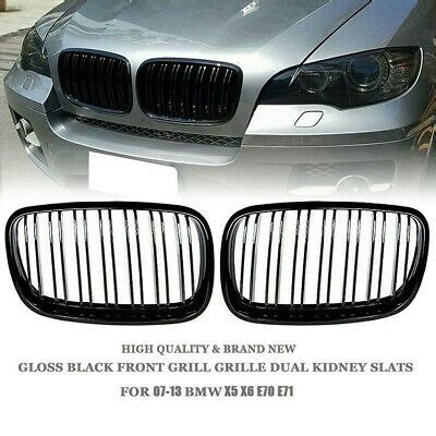 Pull twice on the level inside the cabin. Gloss Black Front Grill Grille Dual Kidney Slats For 2007-2013 BMW X5 E70 X6 E71 | eBay