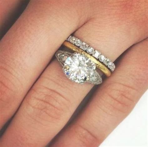 Stacked Diamond Wedding Bands Wedding Ring Sets Unique Gold Diamond