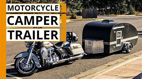 Teardrop Trailer Behind Motorcycle