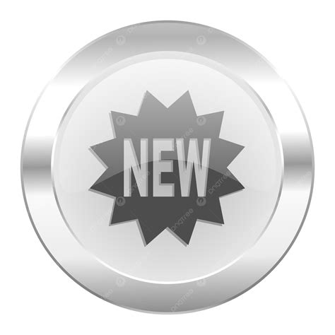 New Chrome Web Icon Isolated Advertising, Best, Card, Glossy PNG