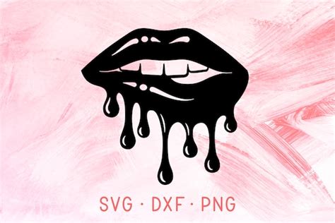 Dripping Lips Bleeding Lips Lips Bundle Svg Lips Svg Kiss Lip Biting Lips Makeup Silhouette Png