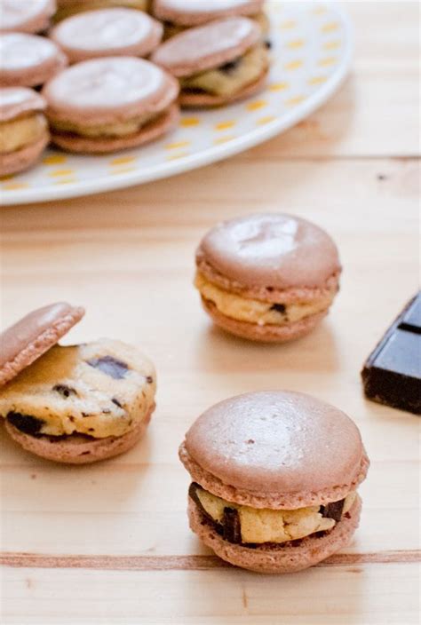 Recette de Macarons au chocolat et à la pâte à cookies Battle food 18