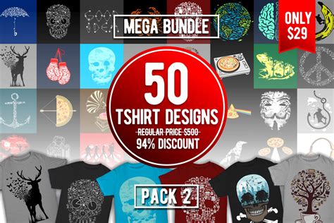 Tshirt Designs Mega Bundle Pack 2