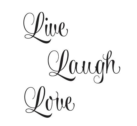 Live Laugh Love Wall Decal Vinyl Home House Wall Vinyl Decal
