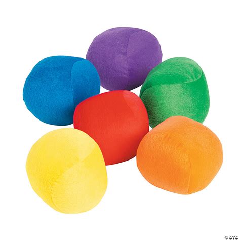 Mini Colorful Stuffed Balls 12 Pc Oriental Trading