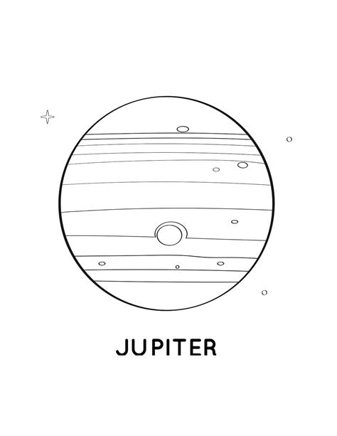 Planeta Júpiter Para Colorir Imprimir E Desenhar Colorirme