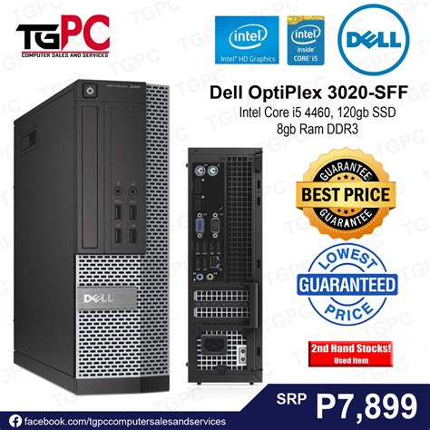 Dell Optiplex 3020 Sff Intel Core I5 4460 Core I3 4130 8gb Ram 120gb