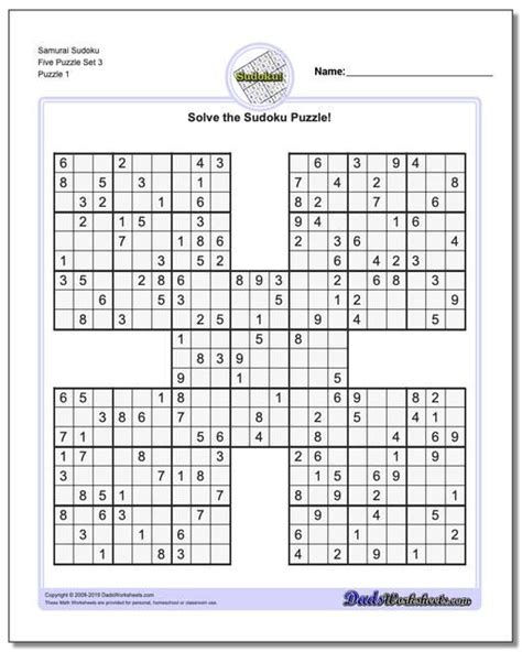 These Free Printable Sudoku Puzzles Range From Easy To Hard Including