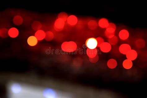 Abstract Red Blur Bokeh Background Stock Image Image Of Balls Effect