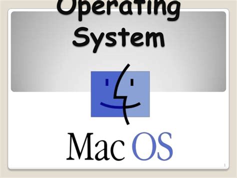 Operating System Mac Os X