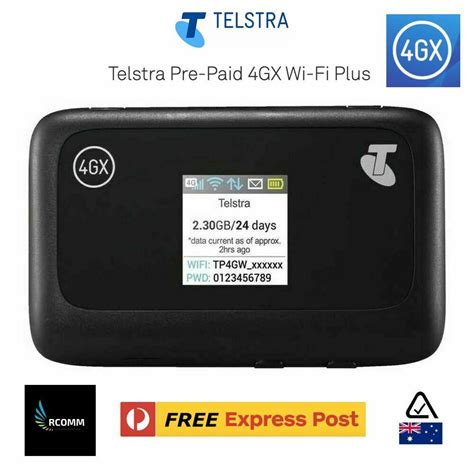Telstra Wifi Plus Mf910y 4gx Display Modem Router Broadband Data Sim