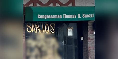 Rep George Santos New York Office Window Vandalized Beyond