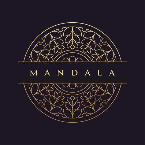 Mandala-vector logo / icono de la ilustración | Vector Premium