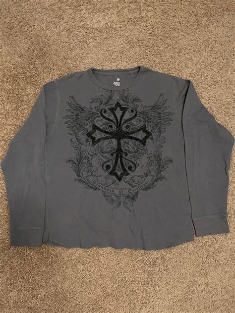 Affliction Y2k Affliction Like Thermal Long Sleeve Shirt Grailed
