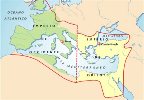Mapa De Imperio Romano Occidente Y Oriente Diagram Quizlet