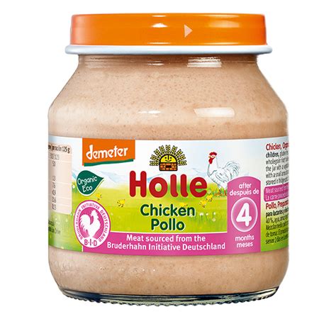 Luckily, there are these organic baby foods brands that you can feel good about feeding your child. Holle Organic Chicken Baby Food - Ulula.co.uk
