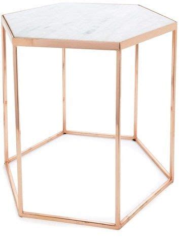 Marble and copper sure make a pretty duo, don't you think? Bloomingville Hexagonal Accent Table | Dekor, Klassische ...