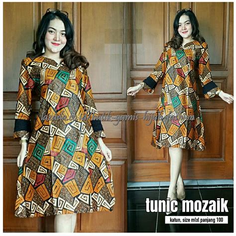Model tunik casual yang bisa anda gunakan seperti model tunik mini dress, asimetris. Model Baju Batik Tunik 2019 Terbaru / Jual Atasan Batik ...