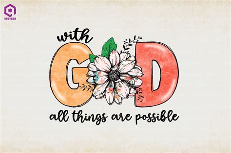 With God All Things Are Possible Graphic By Quoteer · Creative Fabrica