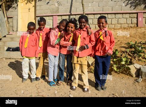 Happy School Children Eritrea Stock Photo Alamy