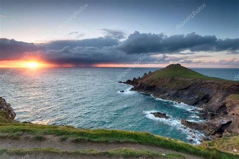 Stormy Sunset Over The Rumps Stock Photo By ©flotsom 86371720