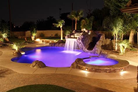 Lighting Systems Photo Gallery Backyard Pool Custom Pools Pool
