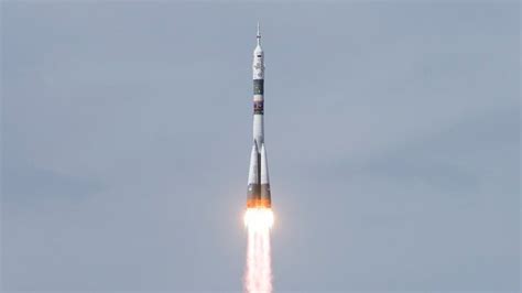 Soyuz Rocket Launched To International Space Station With Three