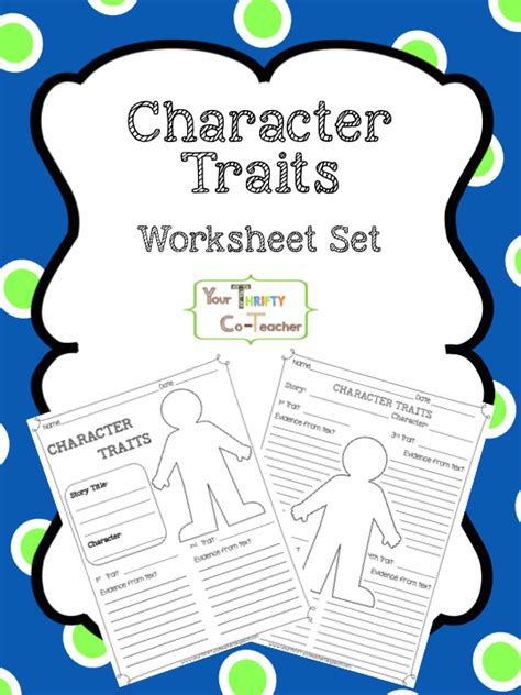 Worksheets For Character Traits