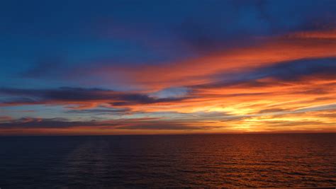 Free Images Sea Horizon Afterglow Sunset Sunrise Red Sky At