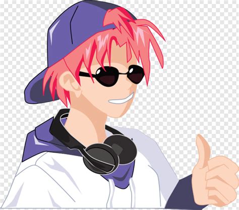 Medium Logo Anime Boy Sunglasses Clipart Deal With It Sunglasses