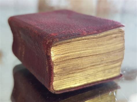 Antique Miniature Book Of Common Prayer Hymns Aandm Leather Etsy