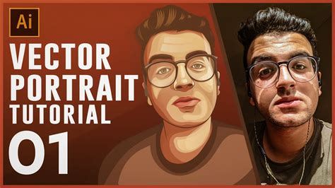 Vector Portrait Tutorial Part 1 Youtube