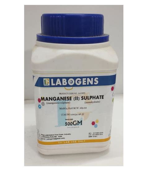 Labogens Manganese Ii Sulphate Monohydrate 500gm Buy Online At Best Price In India Snapdeal