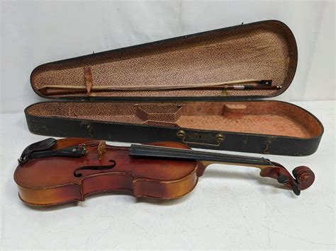Sold Price Stradivarius Violin Copy In Antique Case July 6 0120 1
