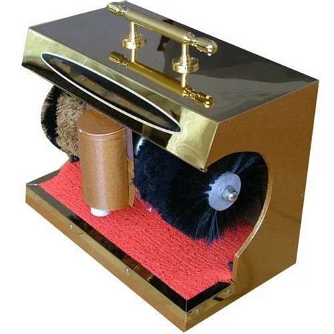 Stainless Steel Auto Shoe Shining Machine Golden For Restaurant At Rs