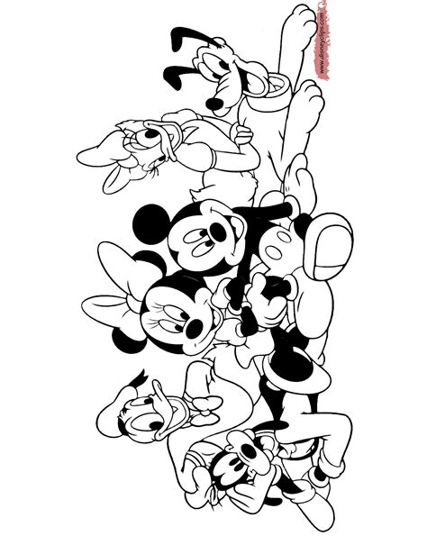 Mickey dancing with minnie disney d489. Mickey Mouse & Friends Printable Coloring Pages | Disney ...