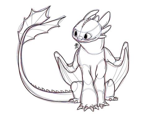Simple Easy Dragon Drawing Cute